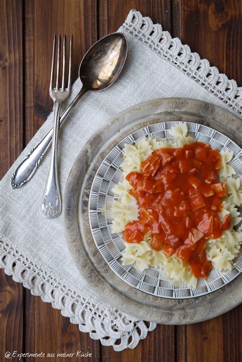 Nudeln mit DDR Tomatensoße Experimente aus meiner Küche