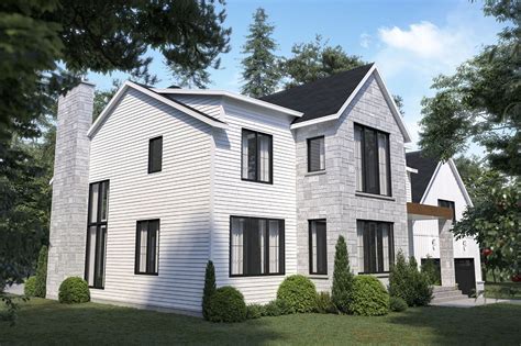 Modern Farmhouse Plan With Bonus Room Above Garage Dr