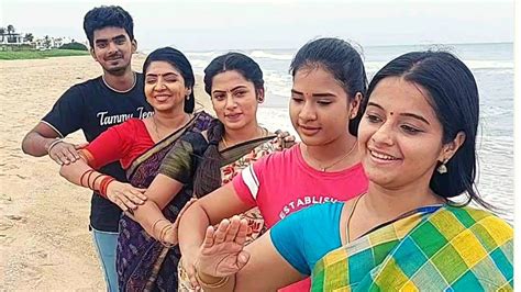 கடற்கரையில் Dance ஆடிய எதிர்நீச்சல் சீரியல் Team Ethir Neechal Serial Team Shooting Spot Fun