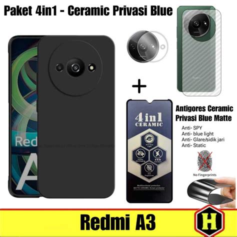 Layar New Package In Case Black Xiaomi Redmi A Softcase Premium