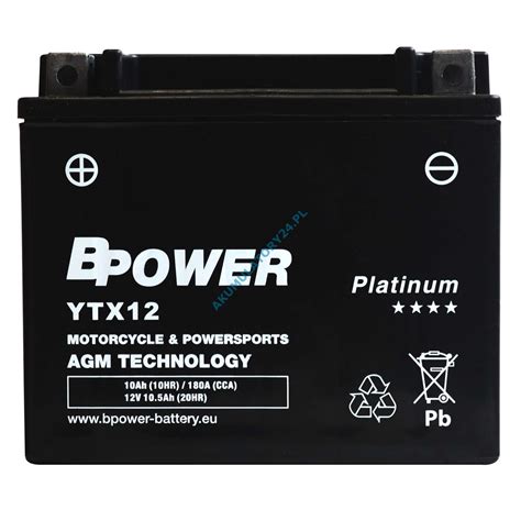 Bpower Platinium Agm Ytx Bs V Ah A