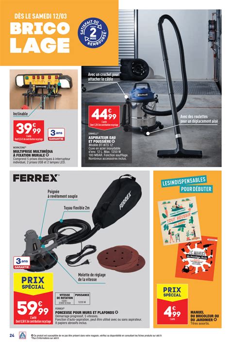 Aldi Bricolage Ferrex Catalogue Arrivage De La Semaine Du Au Mars