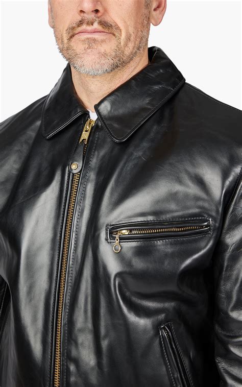 Schott Nyc 689h Racer Motorcycle Leather Jacket Black Cultizm