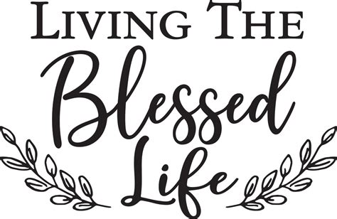 Wd06 Blessed Life Wall Art Decal