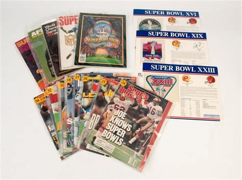 Super Bowl Programs Sports Illustrated And Magazines Lot Magazines