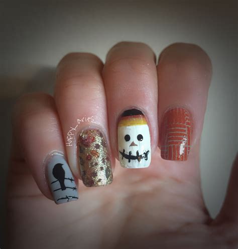 scare crow nail art for fall nail art by Happy_aries - Nailpolis ...