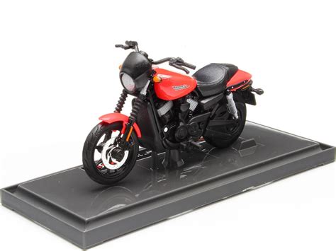 Harley Davidson Street Roja Negra Maisto