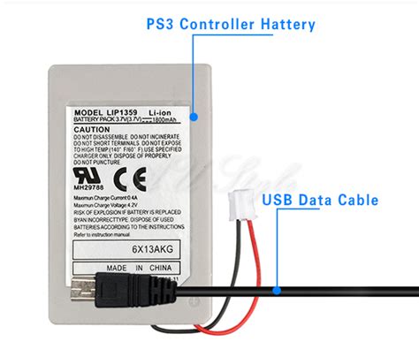 2X Wireless For PS3 Controller Battery Playstation 3 Li-ion Battery 3.7V 1800mAh | eBay