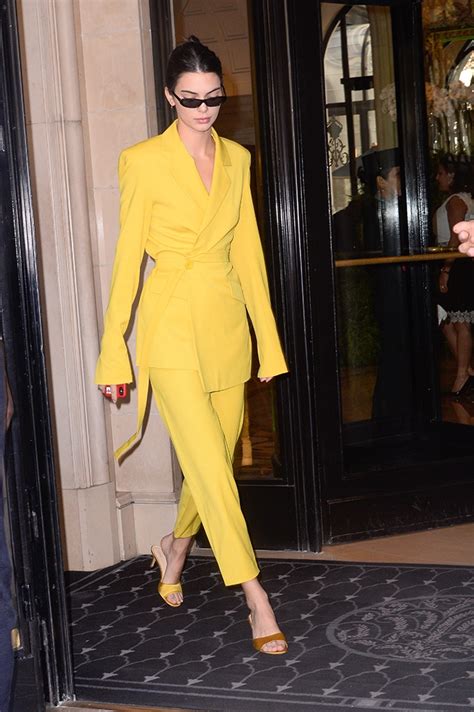 Kendall Jenner Yellow Dress