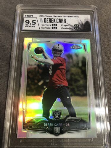 Topps Chrome Refractor Derek Carr Rc Hga Raiders