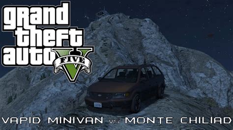 Gta V Uma Minivan Consegue Subir O Monte Chiliad Youtube