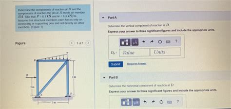 Solved Determine The Components Of Reaction At D And The