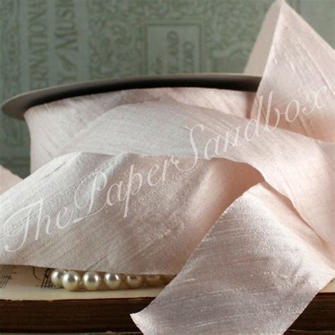 Blush Dupioni Silk Ribbon 2 Wide BY THE YARD Etsy