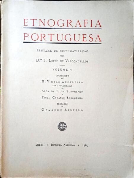 Leite De Vasconcellos Jos Etnografia Portuguesa Volume V