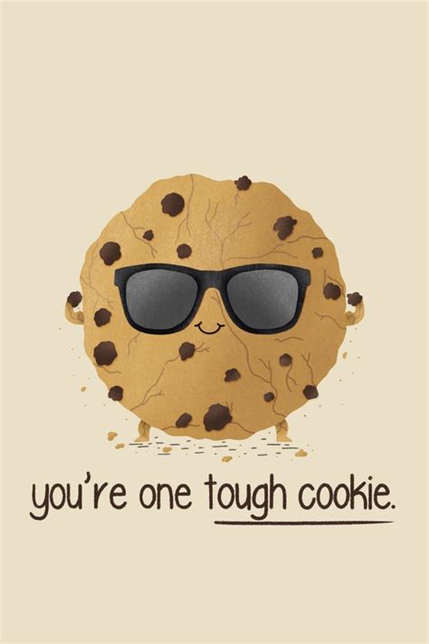 Tough Cookie Get Well Soon Card Tough Cookie Cookie Drawing Cards