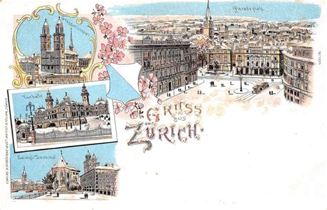 Gruss Aus Z Rich Mit Glitzer Litho Kaufen Auf Ricardo