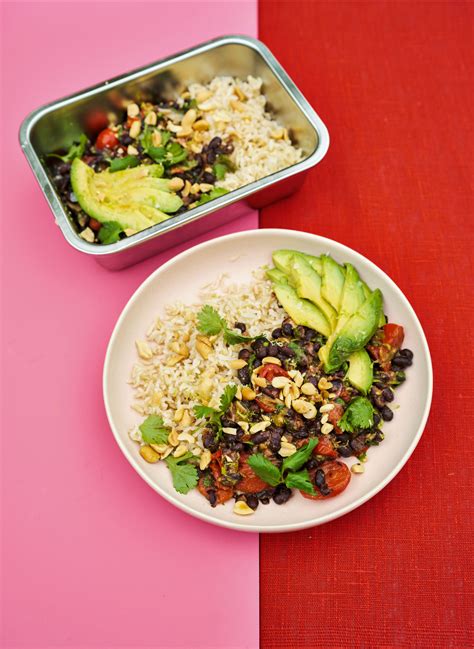 Rukmini Iyer Vegan Black Bean And Avocado Rice Bowl Recipe