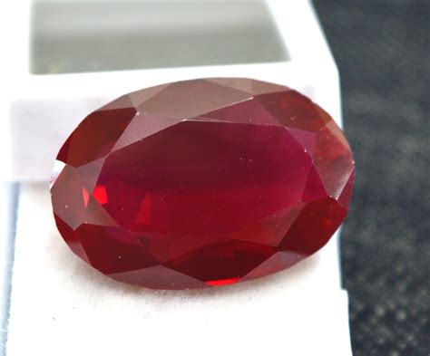 35 35 Ct Natural Rare Certified Burma Ruby VVS AA Cut Loose Gemstone