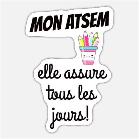 Cadeau Atsem Original Autocollant Spreadshirt Cadeaux Atsem