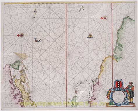 Oude Cara Ben Kaart Paskaart West Indische Compagnie E Eeuw