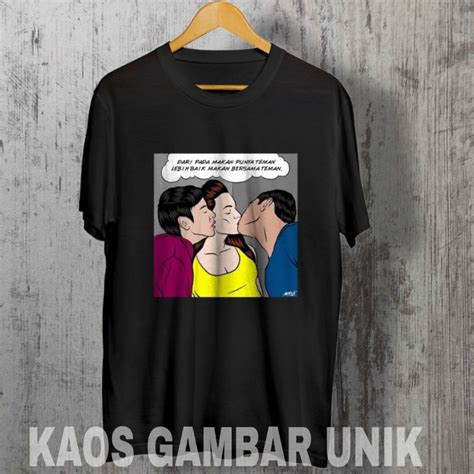 Jual KAOS KATA KATA DARI PADA MAKAN PUNYA TEMEN LEBIH BAIK MAKAN ...