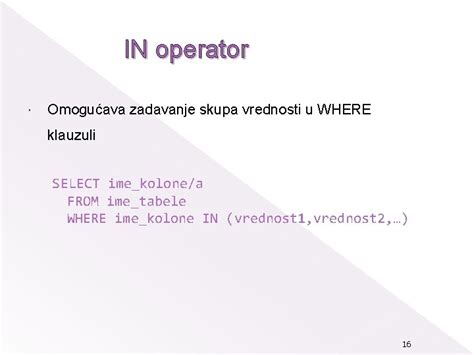 Baze Podataka Sql Sql Structured Query Language