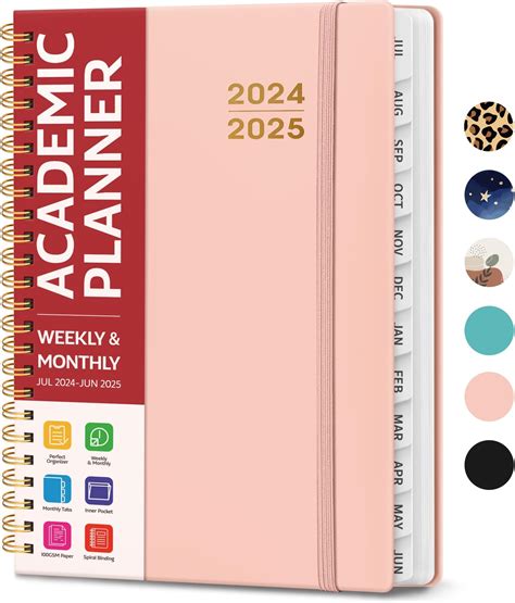 Academic Planner 2024 2025 For Women And Men Monthly And Weekly Calender Planner