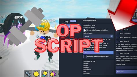 Training Simulator OP Autofarm Script Roblox Pastebin YouTube