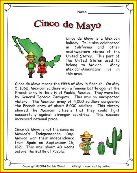 Cinco De Mayo Worksheets