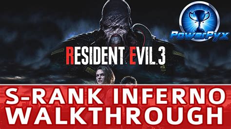 Resident Evil 3 Remake Walkthrough Speedrun S Rank - Inferno Difficulty ...