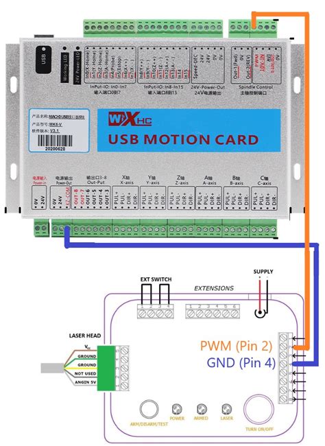 MKX V XHC CNC Controller Wiring Mach3 USB Motion Card