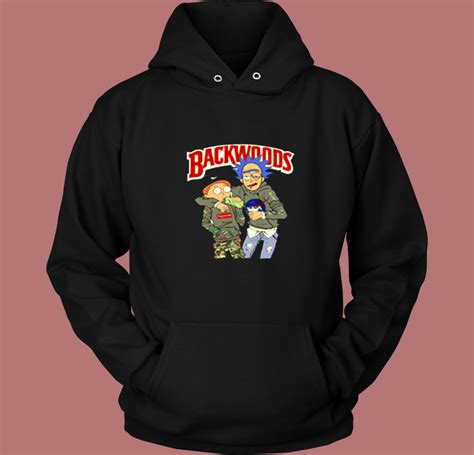 Rick And Morty Backwoods Weed Vintage Hoodie - Mpcteehouse.com