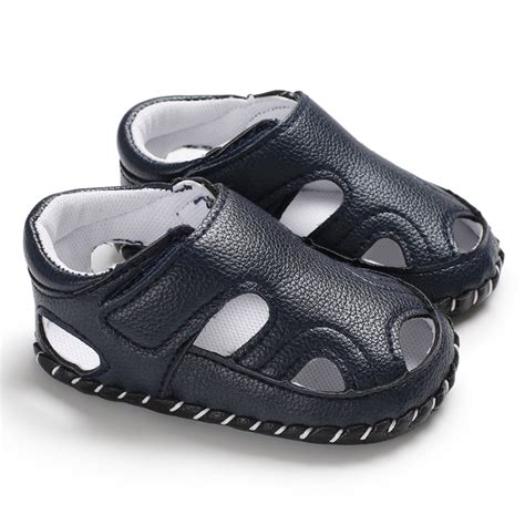 Newborn Baby Boy Shoes Summer Toddler First Walker Pu Leather Boy ...