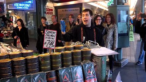 Pike Place Market Fish Throwing Seattle Youtube