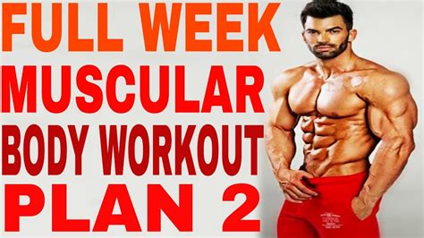 Full Week Gym Workout Plan Week Schedule For Gym Workout Buddy Fitness