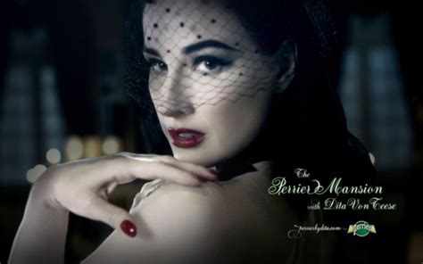 Dita Von Teese In A Sexy Perrier Commercial