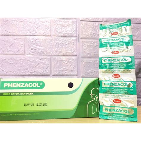 Jual Cod Phenzacol Box Phenzacol Strip Kaplet Obat Batuk Pilek