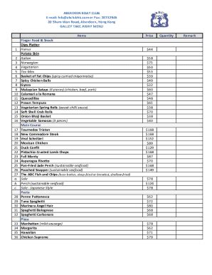 Fillable Online Menu A Menu B Menu C SET LUNCH MENUS Fax Email Print