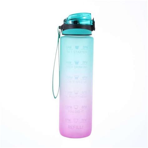 Jual Botol Air Minum Sport 1 Liter Gradasi Warna Bpa Free Ada Penanda