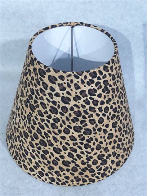 Leopard Print Lamp Shade Safari Shades Are 95 Wide At Etsy