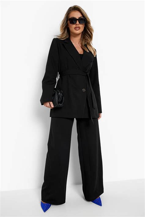 Fit And Flare Dress Pants Boohoo