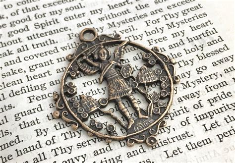 St. Michael the Archangel Religious MEDAL Bronze or Sterling - Etsy