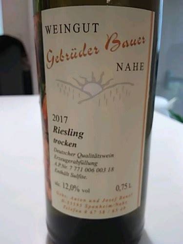 Gebruder Bauer Riesling Trocken Vivino Brasil