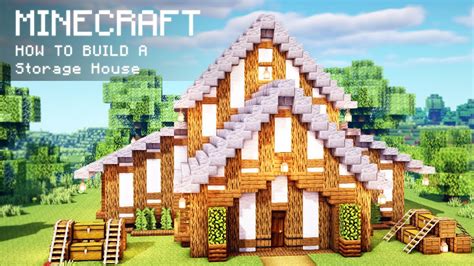 Minecraft How To Build A Storage House Youtube