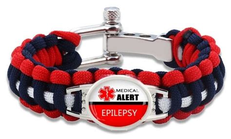 Epilepsy Medical Alert Bracelet Badge Survival Paracord | Etsy