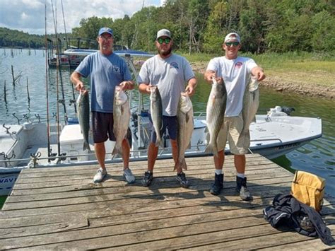 Beaver Lake Striped Bass Fishing Report 07 22 2024 Guided Striper