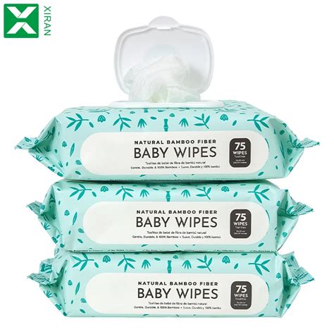 Wholesale Biodegradable Flushable Toilet Cleaning Bamboo Wet Baby Wipes