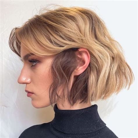 Red Brown Hair With Blonde Peekaboos Short Hair