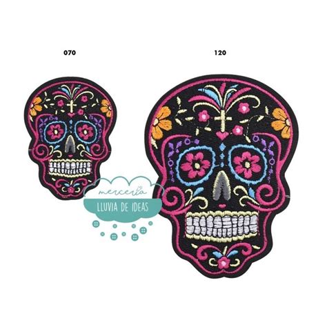 Parches Calavera Mexicana Mercer A Lluvia De Ideas