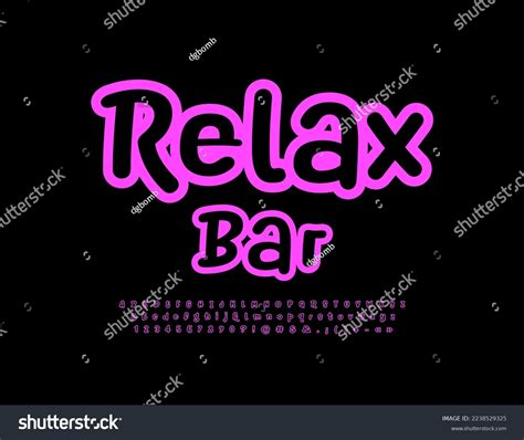 Vector Creative Emblem Relax Bar Purple Stock Vector (Royalty Free ...